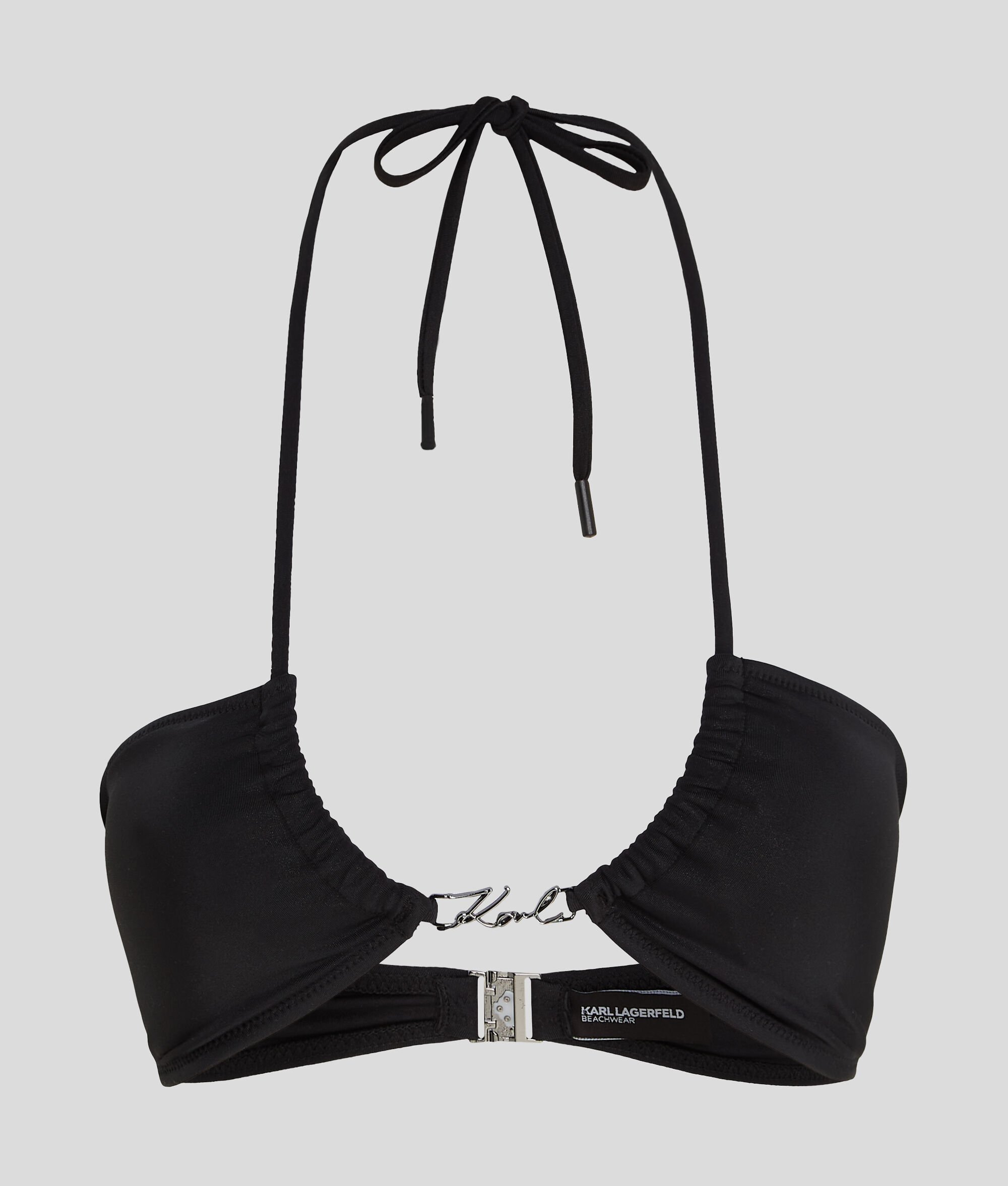 (image for) Superior KARL SIGNATURE SHINY HALTER BIKINI TOP